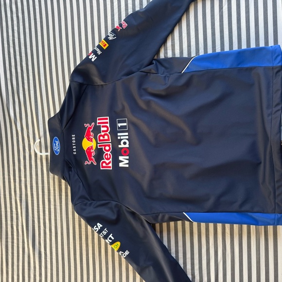 RedBull Racing Oracle Blue & Black Softshell Jacket - Picture 2 of 5